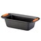 Bakeware Oven Lovin' Nonstick Loaf Pan, 9-Inch by 5-Inch Steel Pan, Gray with Orange Handles